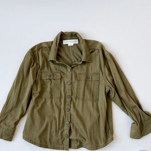 Olive Button-Up Shirt